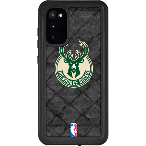 NBA Milwaukee Bucks Rusted Dark Galaxy S20 Waterproof Case