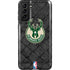 NBA Milwaukee Bucks Rusted Dark Galaxy S21 FE Pro Case
