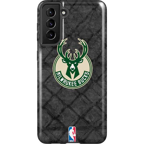 NBA Milwaukee Bucks Rusted Dark Galaxy S21 Plus 5G Pro Case