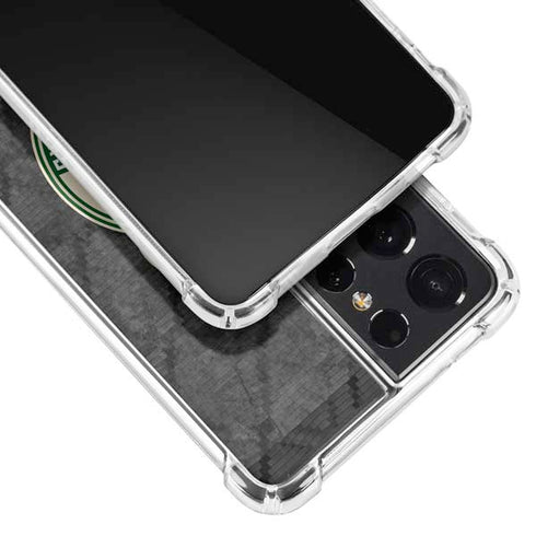NBA Milwaukee Bucks Rusted Dark Galaxy S21 Ultra 5G Clear Case