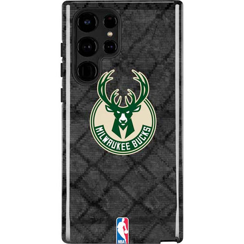 NBA Milwaukee Bucks Rusted Dark Galaxy S22 Ultra Pro Case