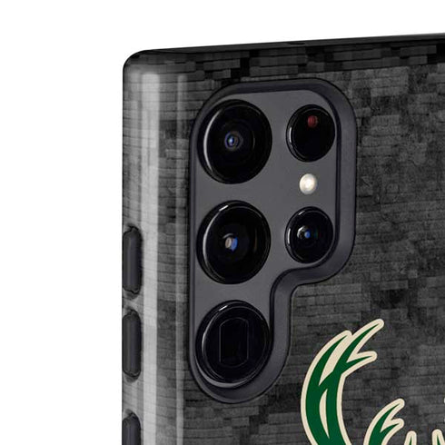 NBA Milwaukee Bucks Rusted Dark Galaxy S22 Ultra Pro Case