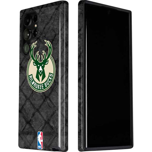 NBA Milwaukee Bucks Rusted Dark Galaxy S22 Ultra Pro Case