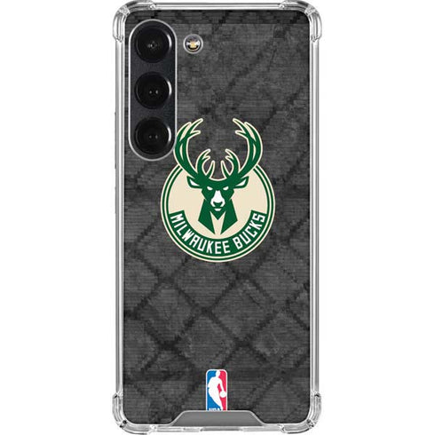 NBA Milwaukee Bucks Rusted Dark Galaxy S23 Clear Case