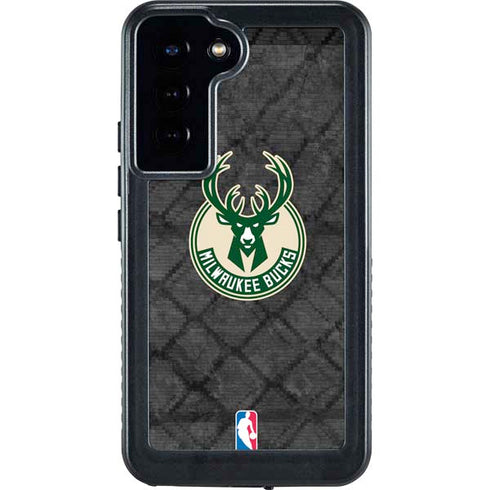 NBA Milwaukee Bucks Rusted Dark Galaxy S23 Plus Waterproof Case