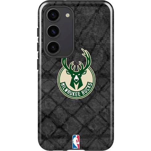 NBA Milwaukee Bucks Rusted Dark Galaxy S23 Pro Case