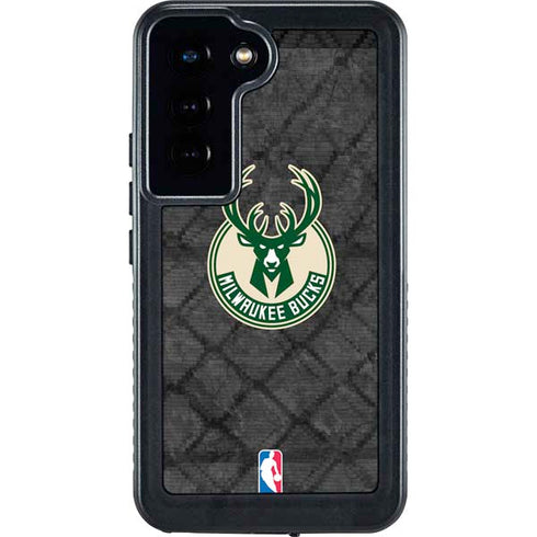 NBA Milwaukee Bucks Rusted Dark Galaxy S23 Waterproof Case
