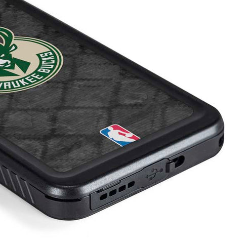 NBA Milwaukee Bucks Rusted Dark Galaxy S23 Waterproof Case