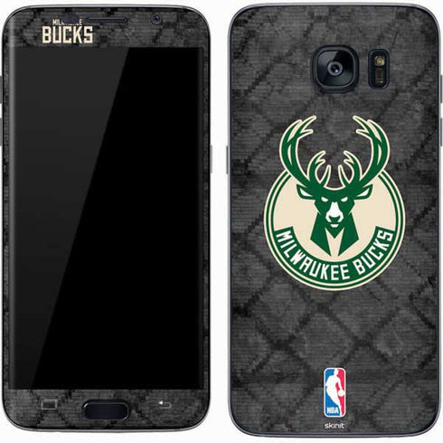 NBA Milwaukee Bucks Rusted Dark Galaxy S7 Skin