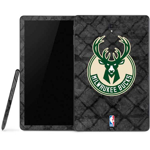 NBA Milwaukee Bucks Rusted Dark Samsung Galaxy Tab Skin
