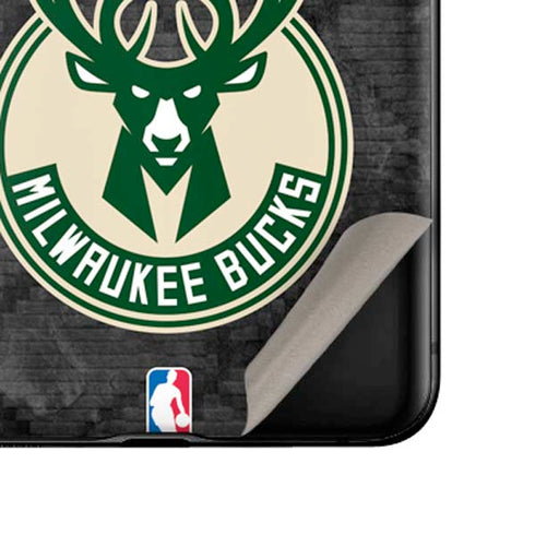 NBA Milwaukee Bucks Rusted Dark Galaxy Z Flip Skin