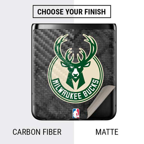 NBA Milwaukee Bucks Rusted Dark Galaxy Z Flip Skin