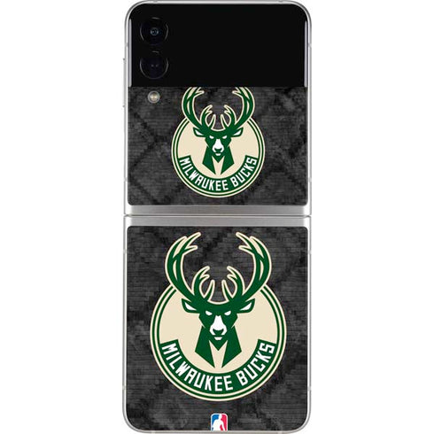 NBA Milwaukee Bucks Rusted Dark Galaxy Z Flip4 5G Skin
