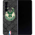 NBA Milwaukee Bucks Rusted Dark Galaxy Z Fold4 5G Skin