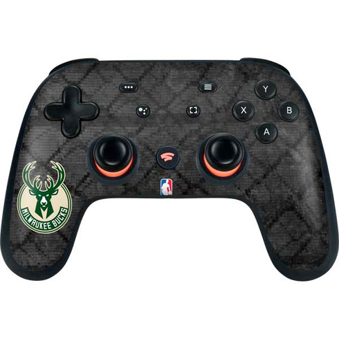 NBA Milwaukee Bucks Rusted Dark Google Stadia Controller Skin