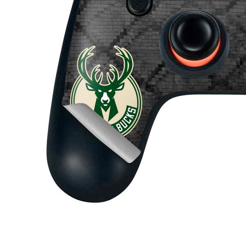 NBA Milwaukee Bucks Rusted Dark Google Stadia Controller Skin