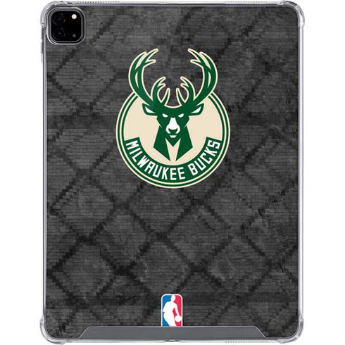 NBA Milwaukee Bucks Rusted Dark iPad Pro 12.9in (2020) Clear Case
