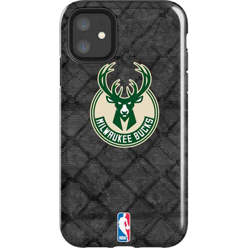 NBA Milwaukee Bucks Rusted Dark iPhone 11 Impact Case