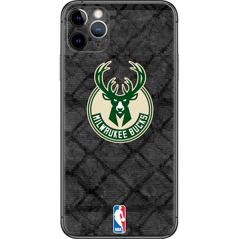 NBA Milwaukee Bucks Rusted Dark iPhone 11 Pro Max Skin