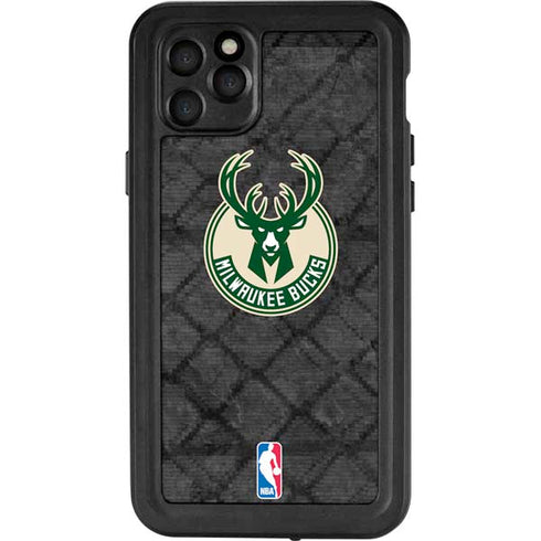 NBA Milwaukee Bucks Rusted Dark iPhone 11 Pro Max Waterproof Case