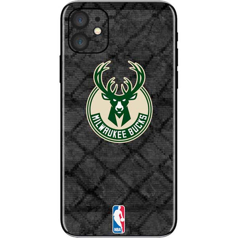 NBA Milwaukee Bucks Rusted Dark iPhone 11 Skin