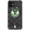 NBA Milwaukee Bucks Rusted Dark iPhone 12 Clear Case