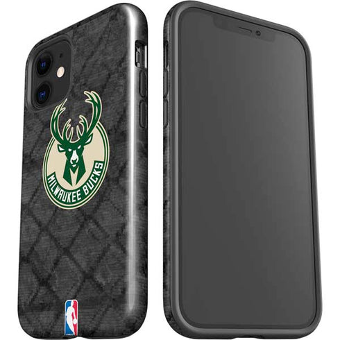 NBA Milwaukee Bucks Rusted Dark iPhone 12 Impact Case