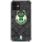 NBA Milwaukee Bucks Rusted Dark iPhone 12 Mini Clear Case