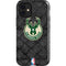 NBA Milwaukee Bucks Rusted Dark iPhone 12 Mini Impact Case