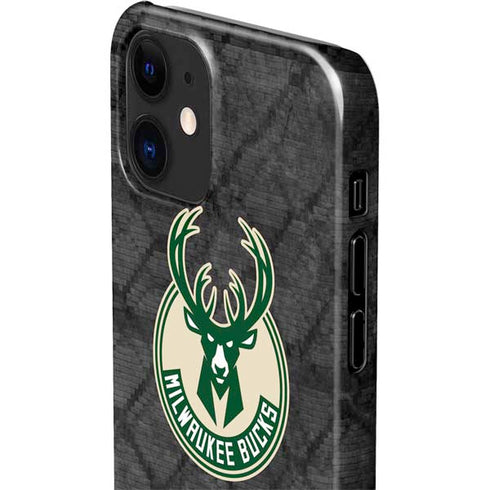NBA Milwaukee Bucks Rusted Dark iPhone 12 Mini Lite Case