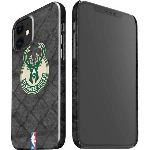 NBA Milwaukee Bucks Rusted Dark iPhone 12 Mini Lite Case