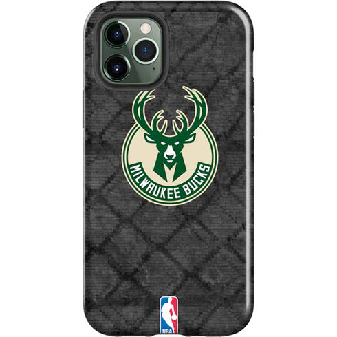 NBA Milwaukee Bucks Rusted Dark iPhone 12 Pro Impact Case