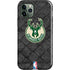 NBA Milwaukee Bucks Rusted Dark iPhone 12 Pro Impact Case