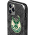 NBA Milwaukee Bucks Rusted Dark iPhone 12 Pro Impact Case