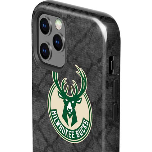NBA Milwaukee Bucks Rusted Dark iPhone 12 Pro Max Impact Case