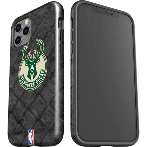 NBA Milwaukee Bucks Rusted Dark iPhone 12 Pro Max Impact Case