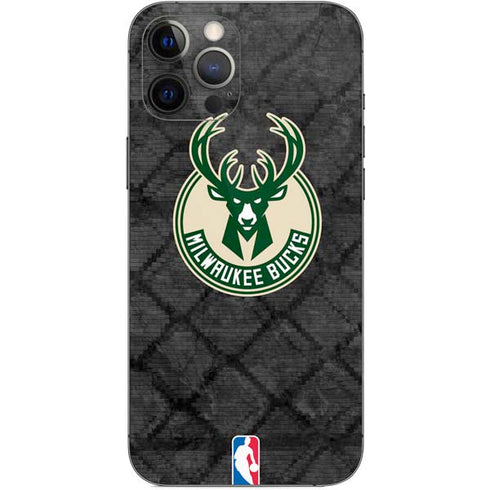 NBA Milwaukee Bucks Rusted Dark iPhone 12 Pro Max Skin