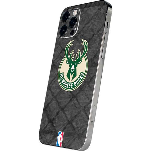 NBA Milwaukee Bucks Rusted Dark iPhone 12 Pro Max Skin