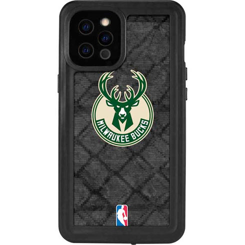 NBA Milwaukee Bucks Rusted Dark iPhone 12 Pro Max Waterproof Case