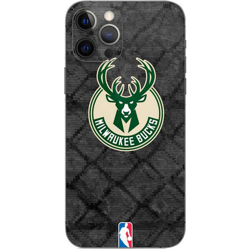 NBA Milwaukee Bucks Rusted Dark iPhone 12 Pro Skin