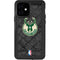 NBA Milwaukee Bucks Rusted Dark iPhone 12 Waterproof Case
