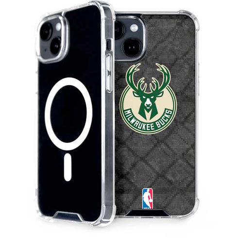 NBA Milwaukee Bucks Rusted Dark iPhone 13 MagSafe Case