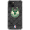 NBA Milwaukee Bucks Rusted Dark iPhone 13 Mini Clear Case