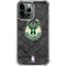 NBA Milwaukee Bucks Rusted Dark iPhone 13 Pro Max Clear Case