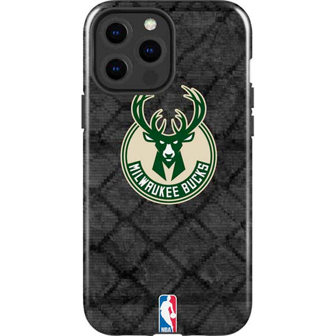NBA Milwaukee Bucks Rusted Dark iPhone 13 Pro Max Impact Case