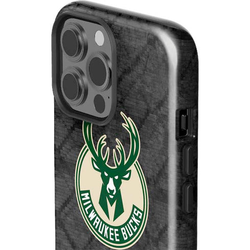 NBA Milwaukee Bucks Rusted Dark iPhone 13 Pro Max Impact Case