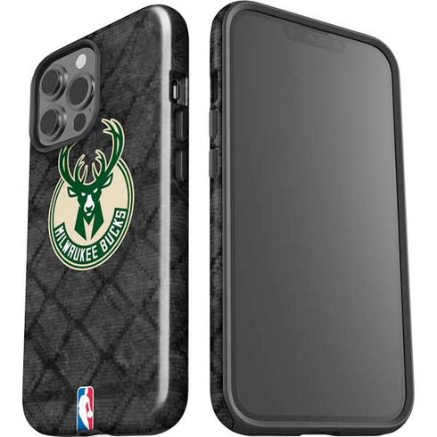 NBA Milwaukee Bucks Rusted Dark iPhone 13 Pro Max Impact Case