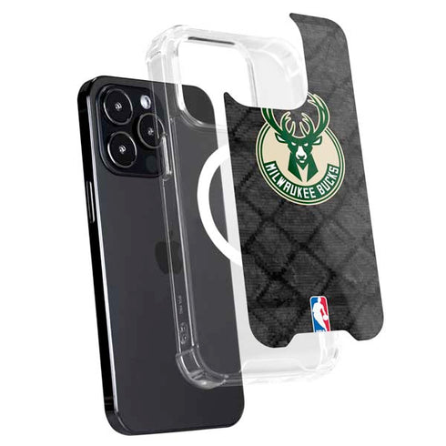 NBA Milwaukee Bucks Rusted Dark iPhone 13 Pro Max MagSafe Case