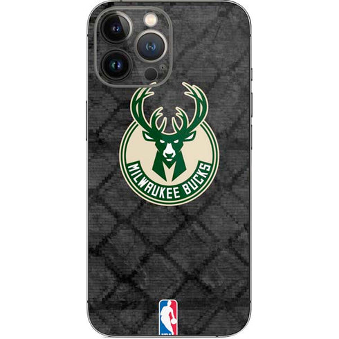 NBA Milwaukee Bucks Rusted Dark iPhone 13 Pro Max Skin