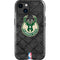 NBA Milwaukee Bucks Rusted Dark iPhone 14 Plus Impact Case